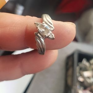 Silver Diamond ring